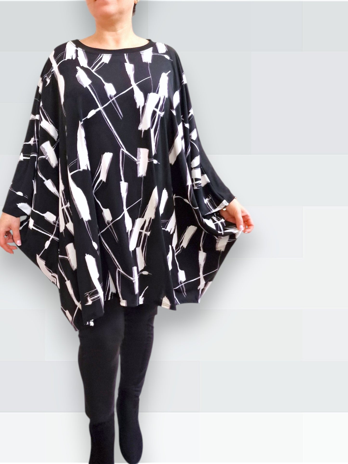 Maxi Maglia In Crepe Dorotea