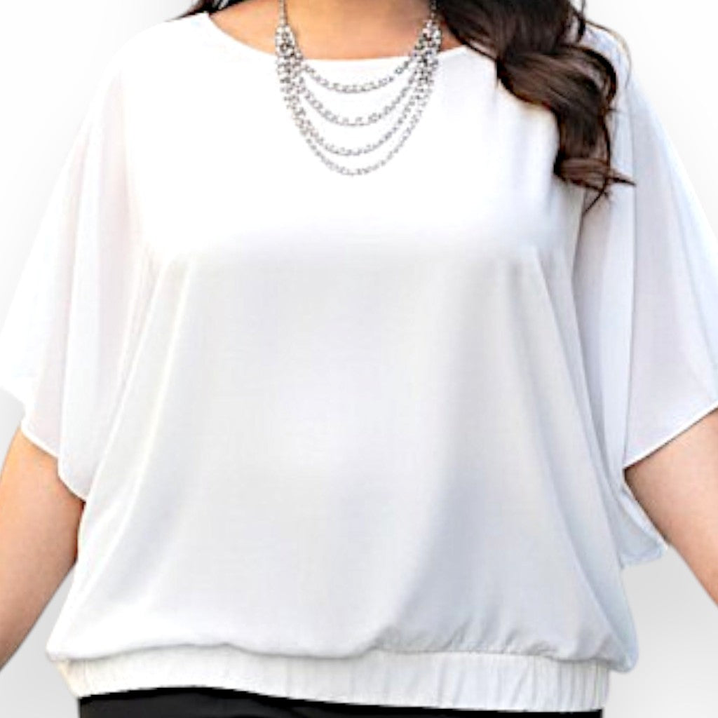 Maxi Maglia in Georgette e Viscosa Demetra