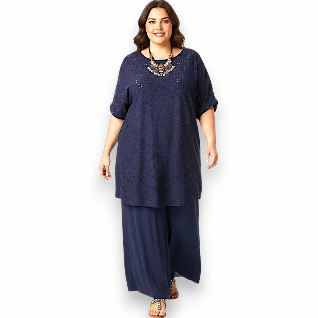 Maxi Maglia Elasticizzata Traforata Neide