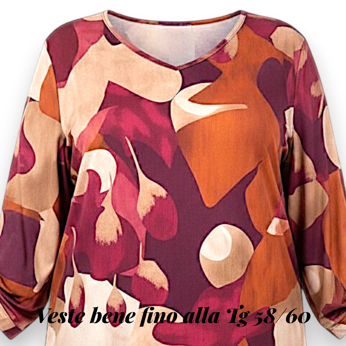 Maxi Maglia Elasticizzata Fantasia Futura