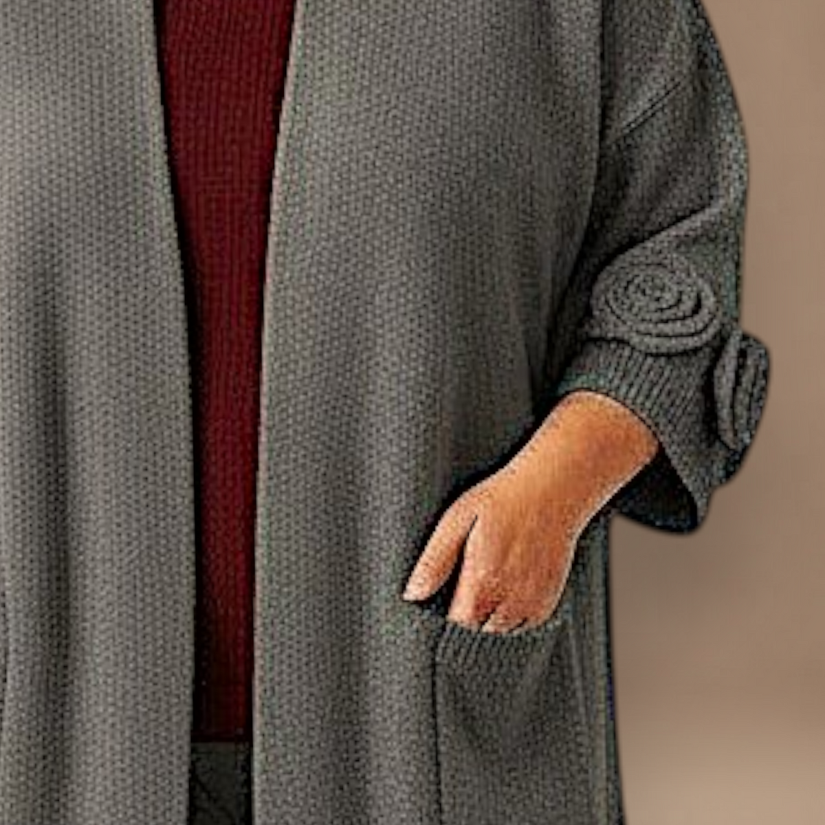 Maxi Cardigan effetto Lana Parsifal