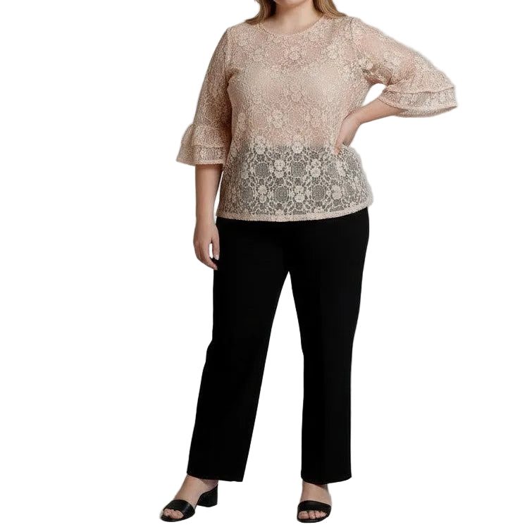 Maxi Maglia Trasparente in Pizzo Elasticizzato Sissi