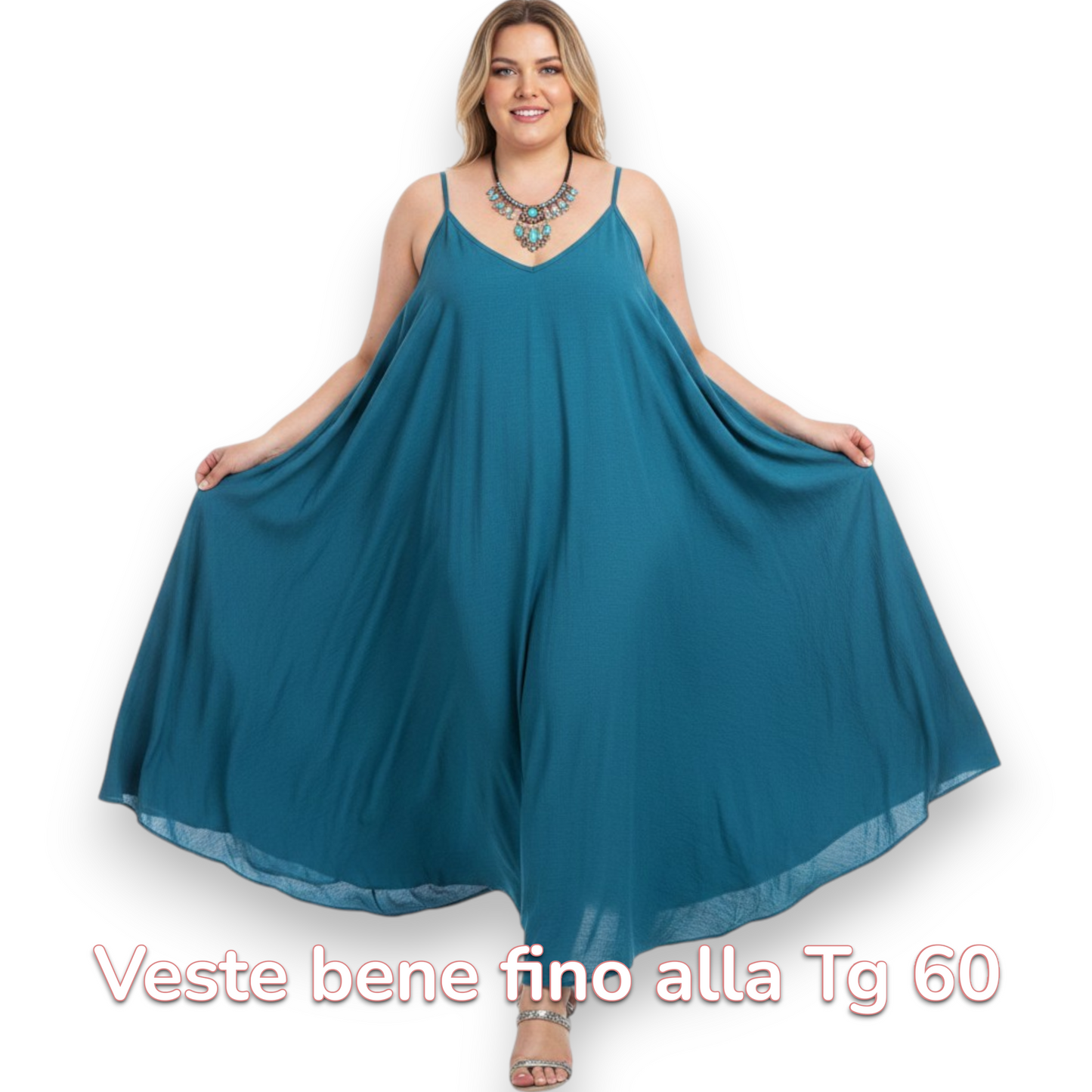 Maxi Abito 100% Viscosa Raula