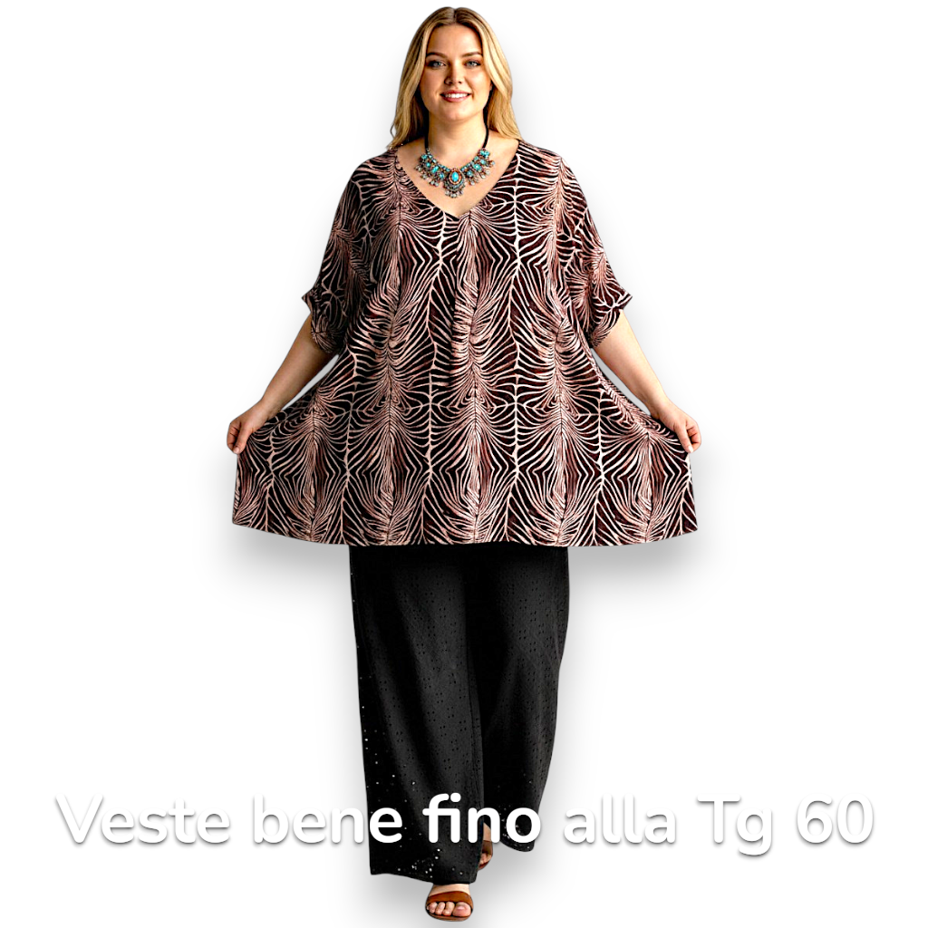 Maxi Maglia Taglie Forti Elasticizzata Rebecca