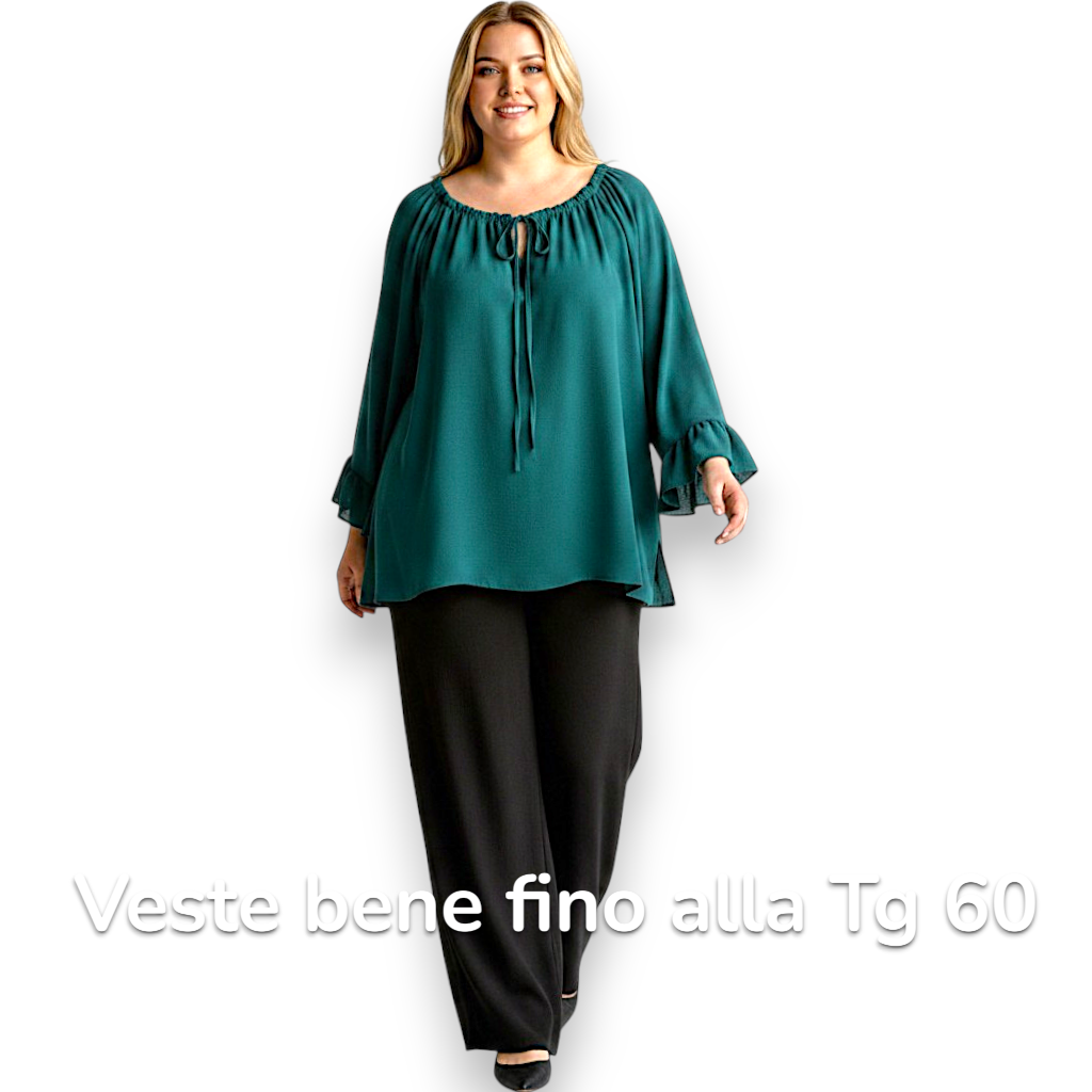 Maxi Maglia con Balze Santa