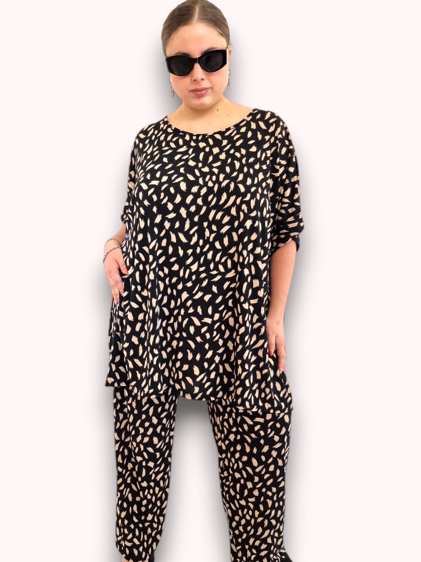 Maxi Maglia In Crepe Franca