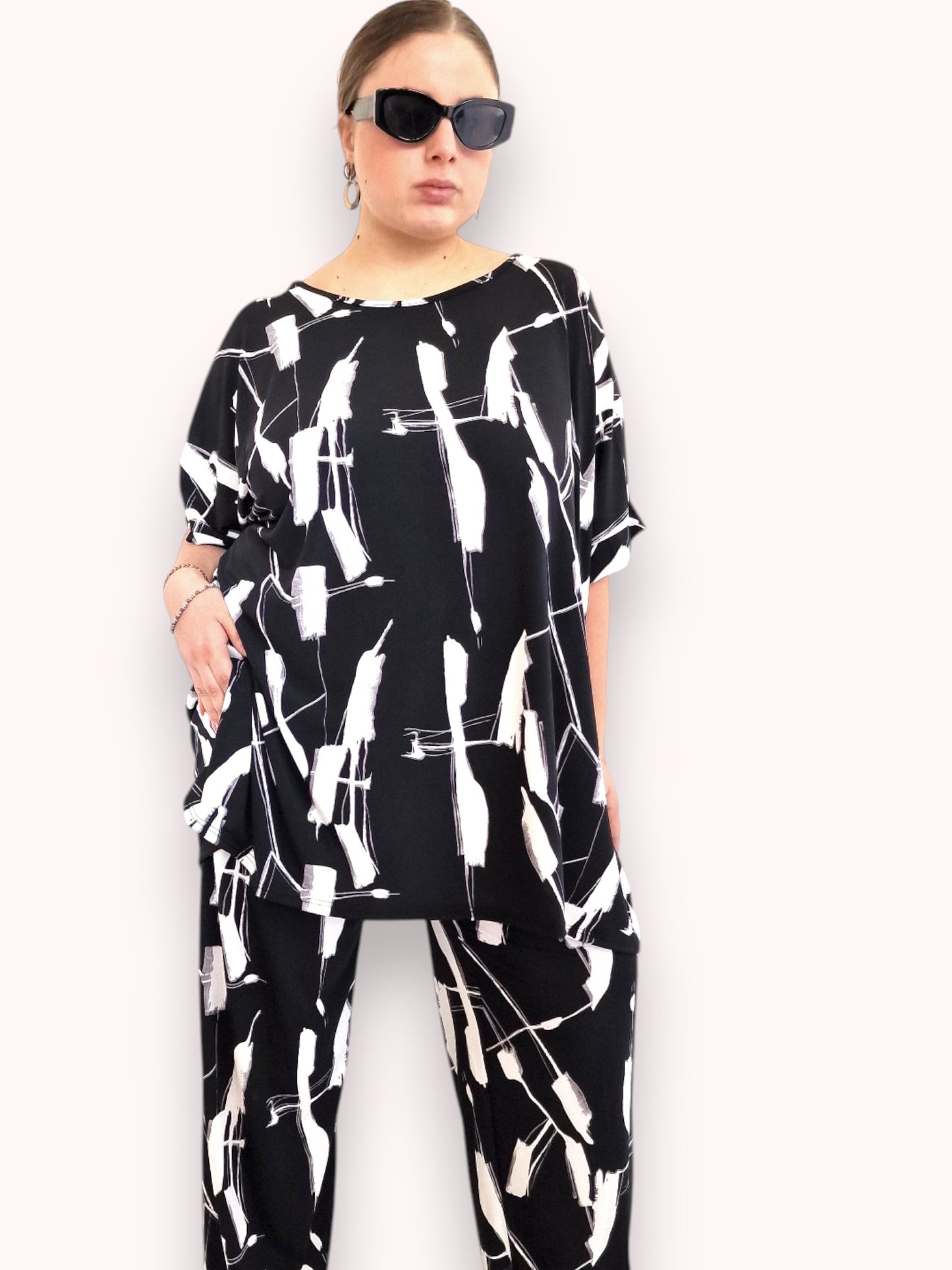 Maxi Maglia In Crepe Francesca