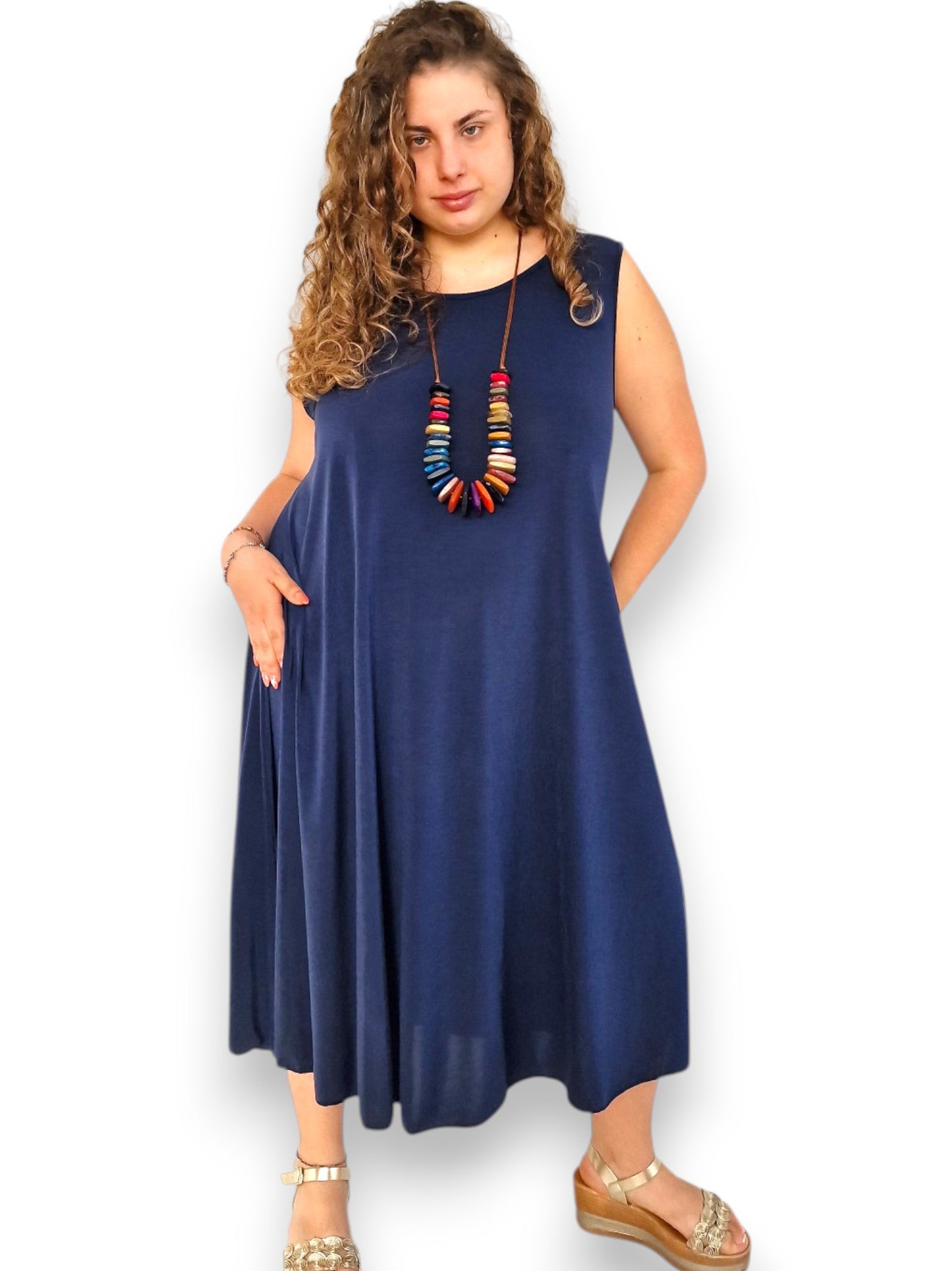 Maxi Abito in Crepe Eliana