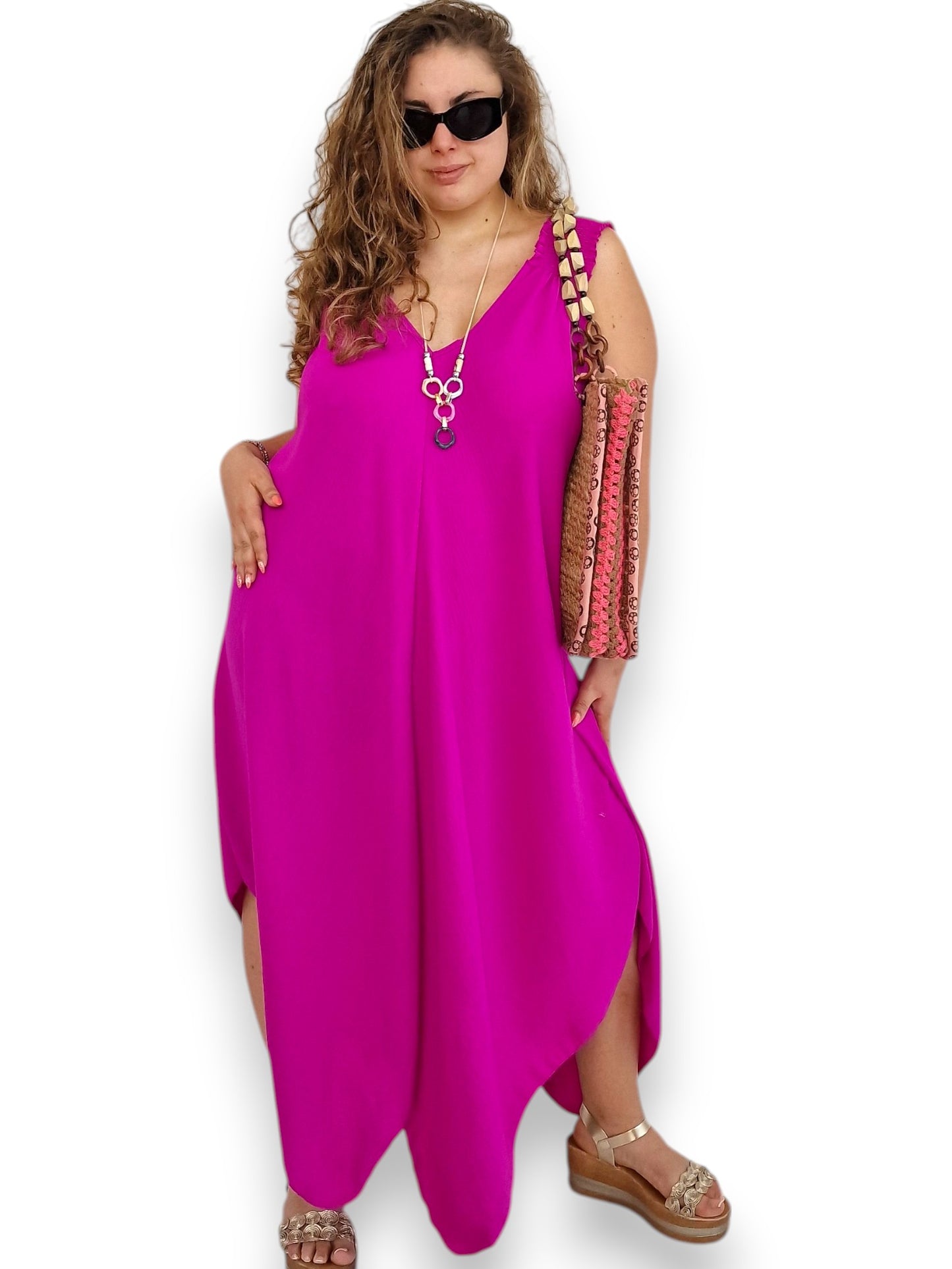 Maxi Abito Con Collana Corinne