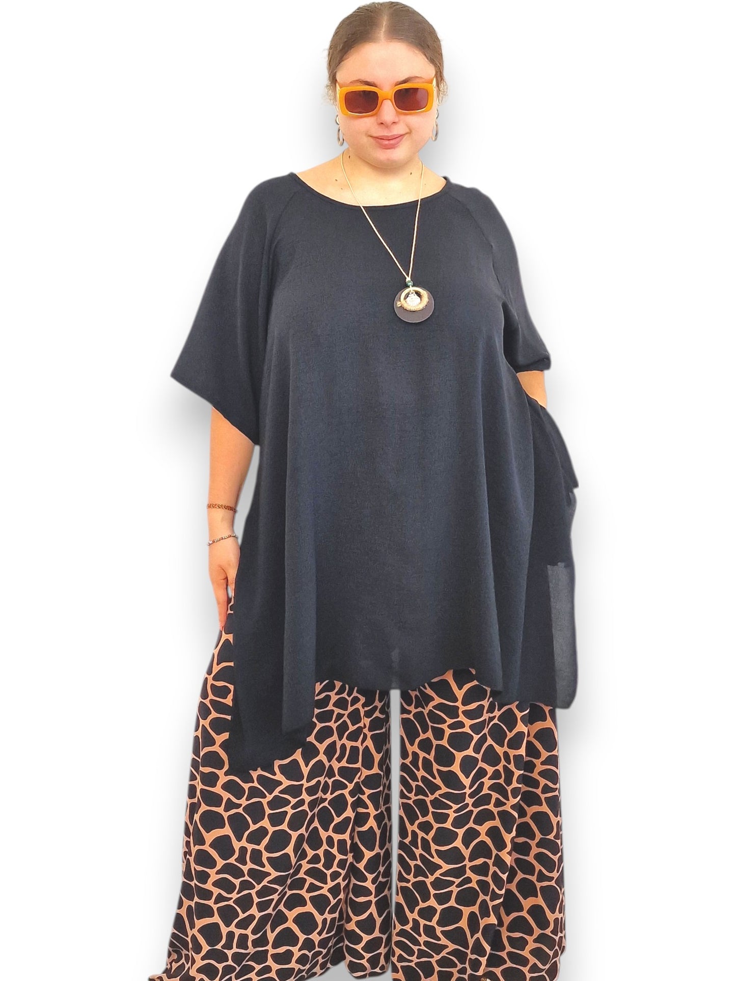 Maxi Maglia Taglie Forti con Collana Greta
