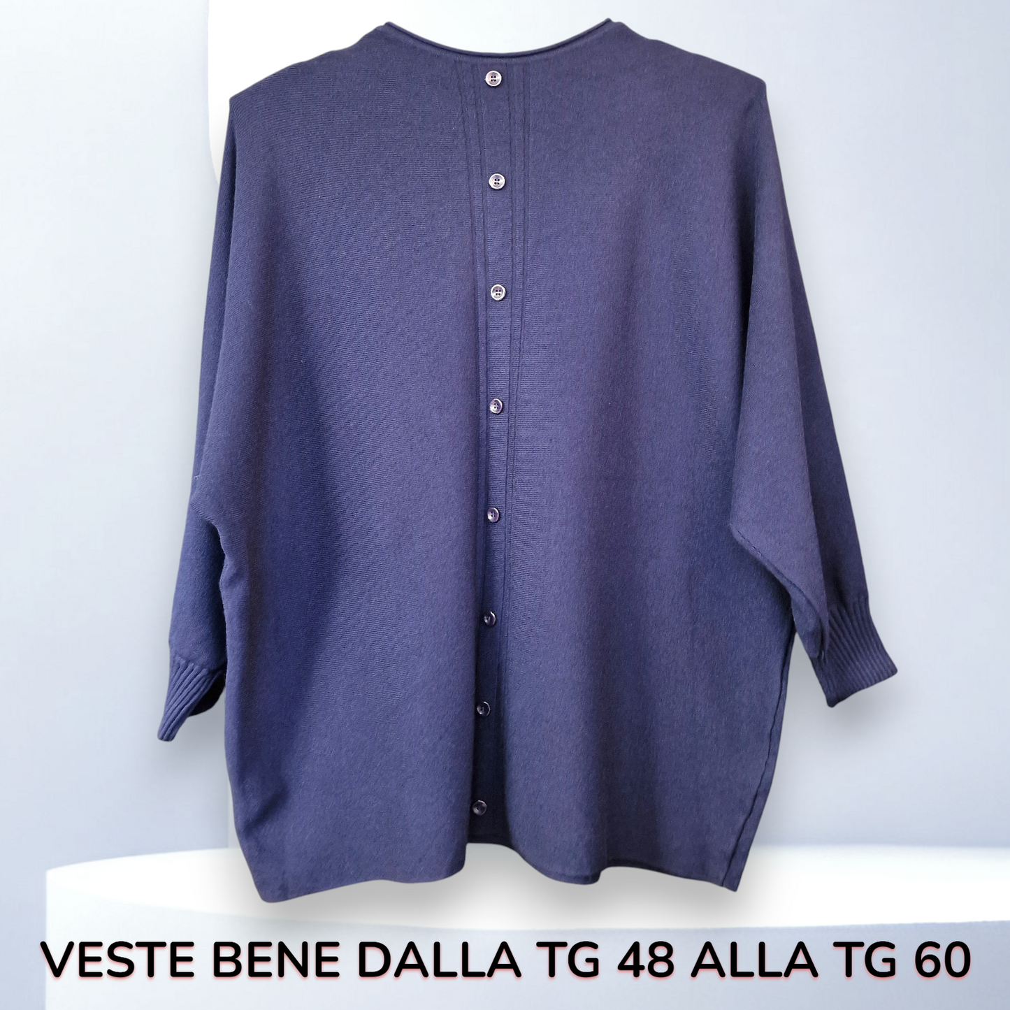 Maxi Maglia con Fiori e Strass Pace