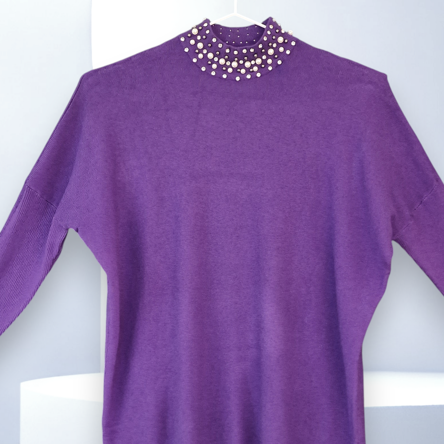 Maxi Maglia con Strass e Perle Nicole