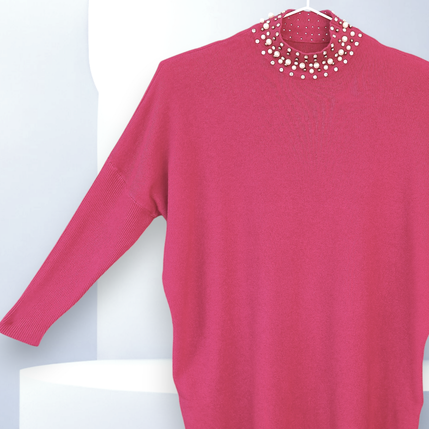 Maxi Maglia con Strass e Perle Nanny