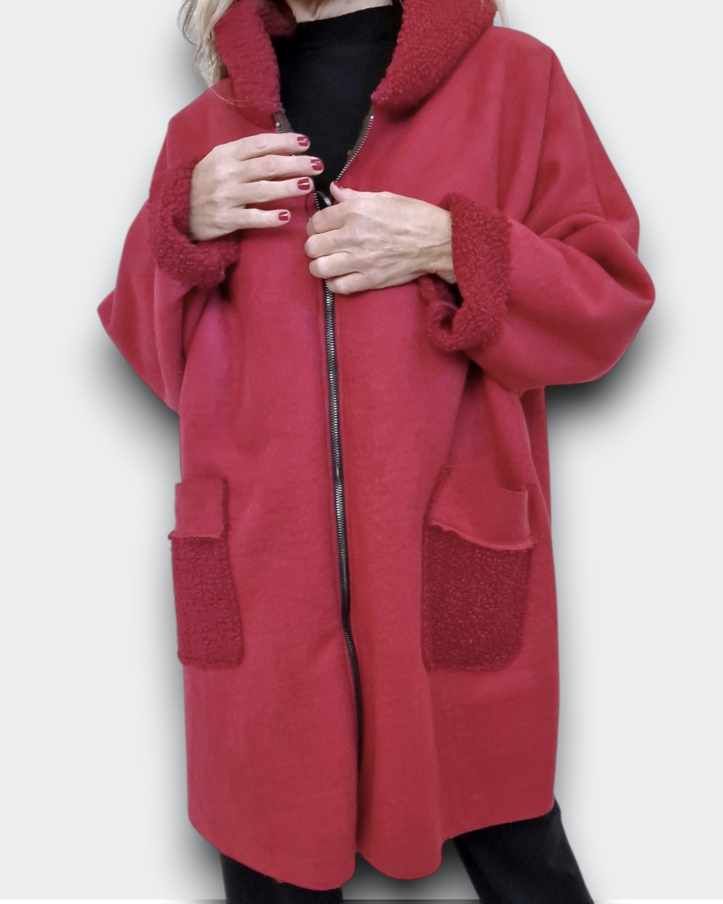 Giacca Taglia Grande Arancia