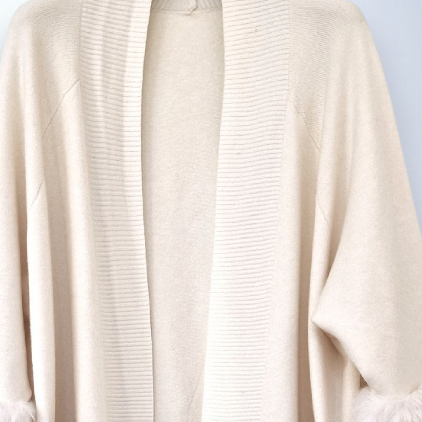 Maxi Cardigan Con Pelliccia Kira