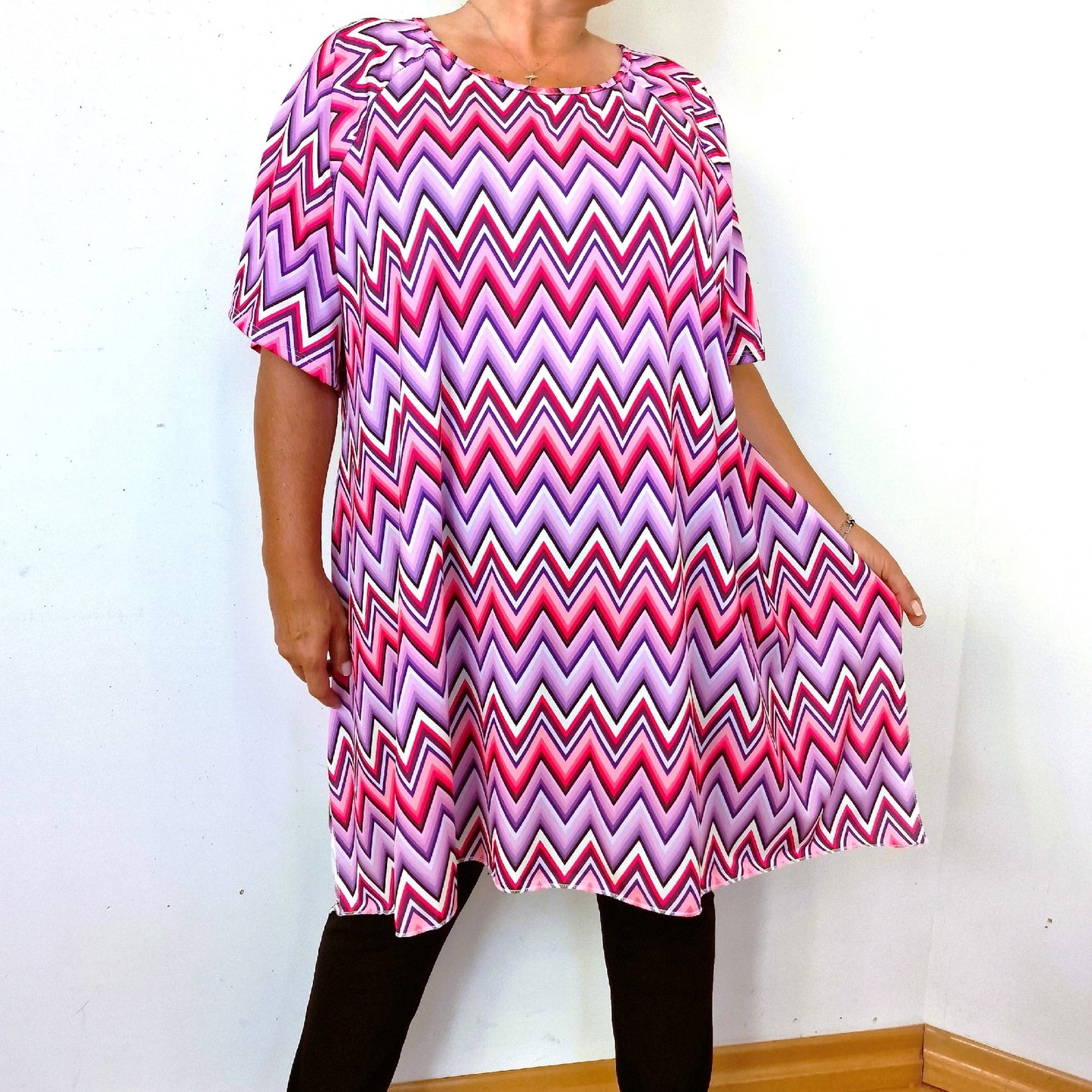 Maxi Maglia In Crepe Dafne