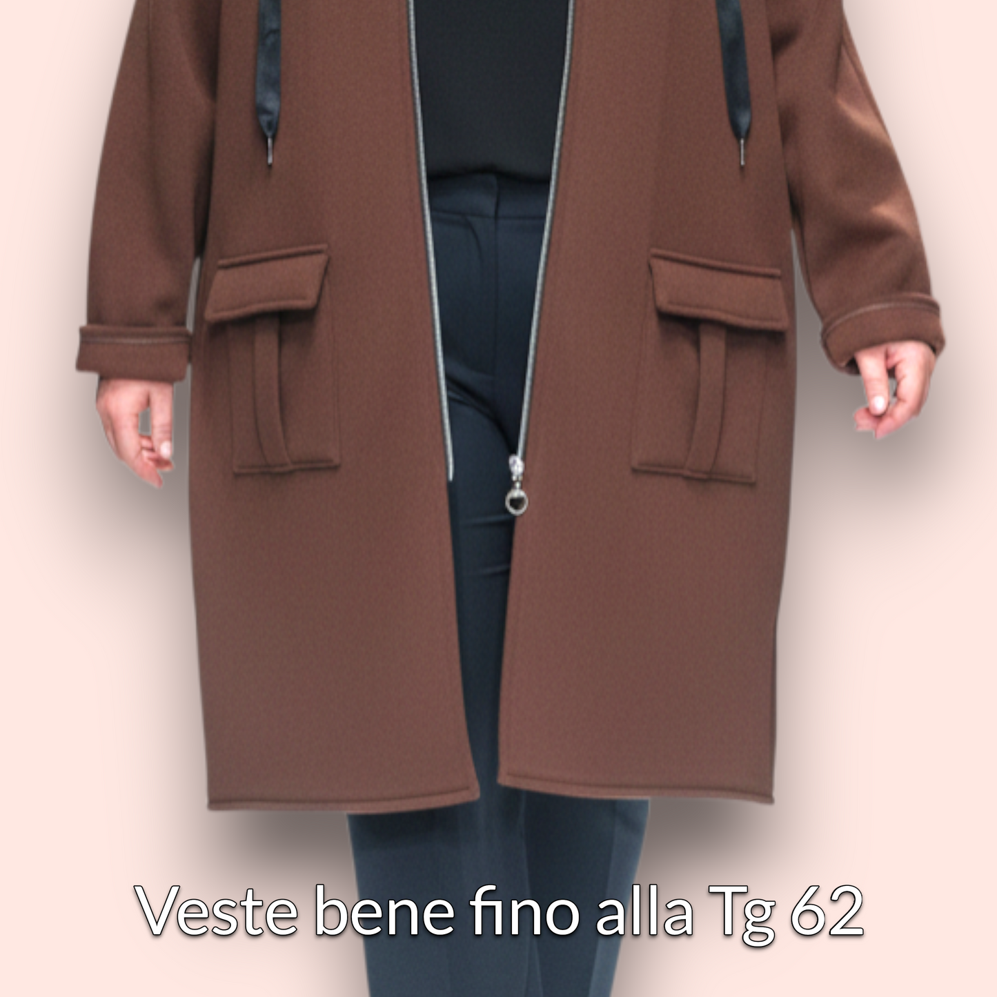 Maxi Felpa Taglie Forti Made in Italy Constance