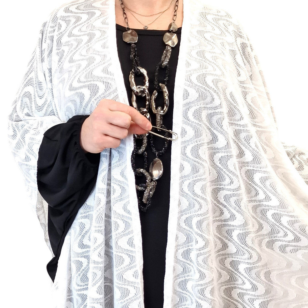 Maxi Stola in Pizzo Elasticizzato Sabrina