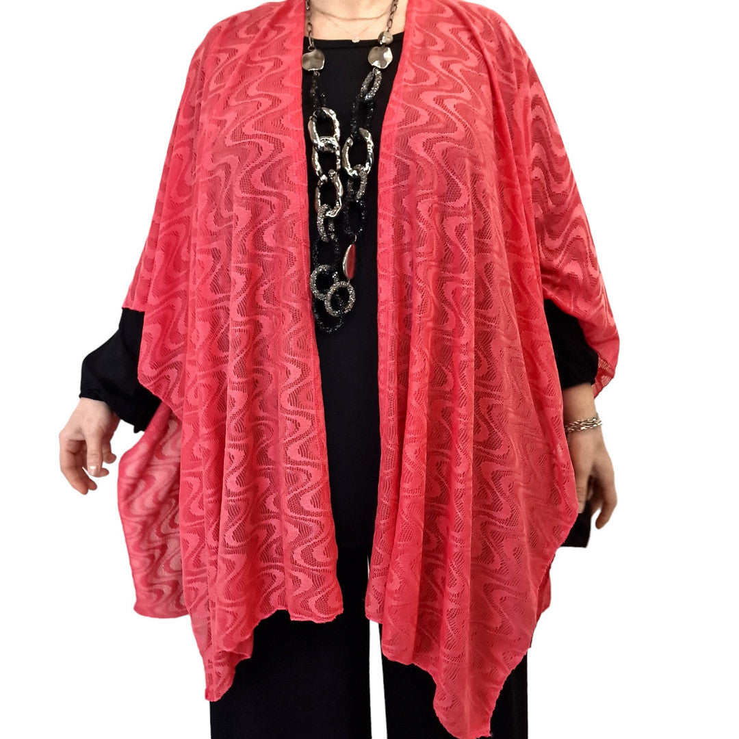 Maxi Stola in Pizzo Elasticizzato Silvana