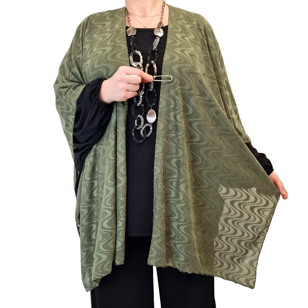 Maxi Stola in Pizzo Elasticizzato Sinny