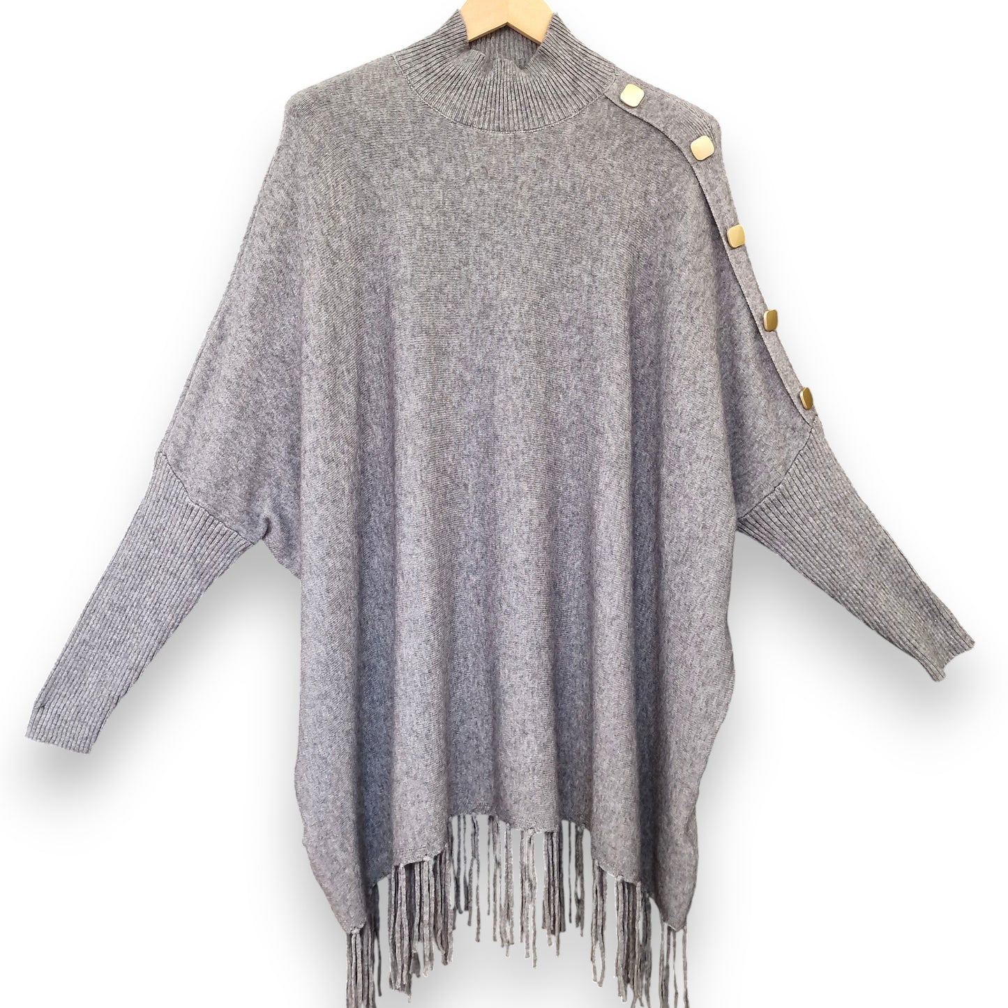 Maxi Maglia con Bottoni Dorati Ivonne