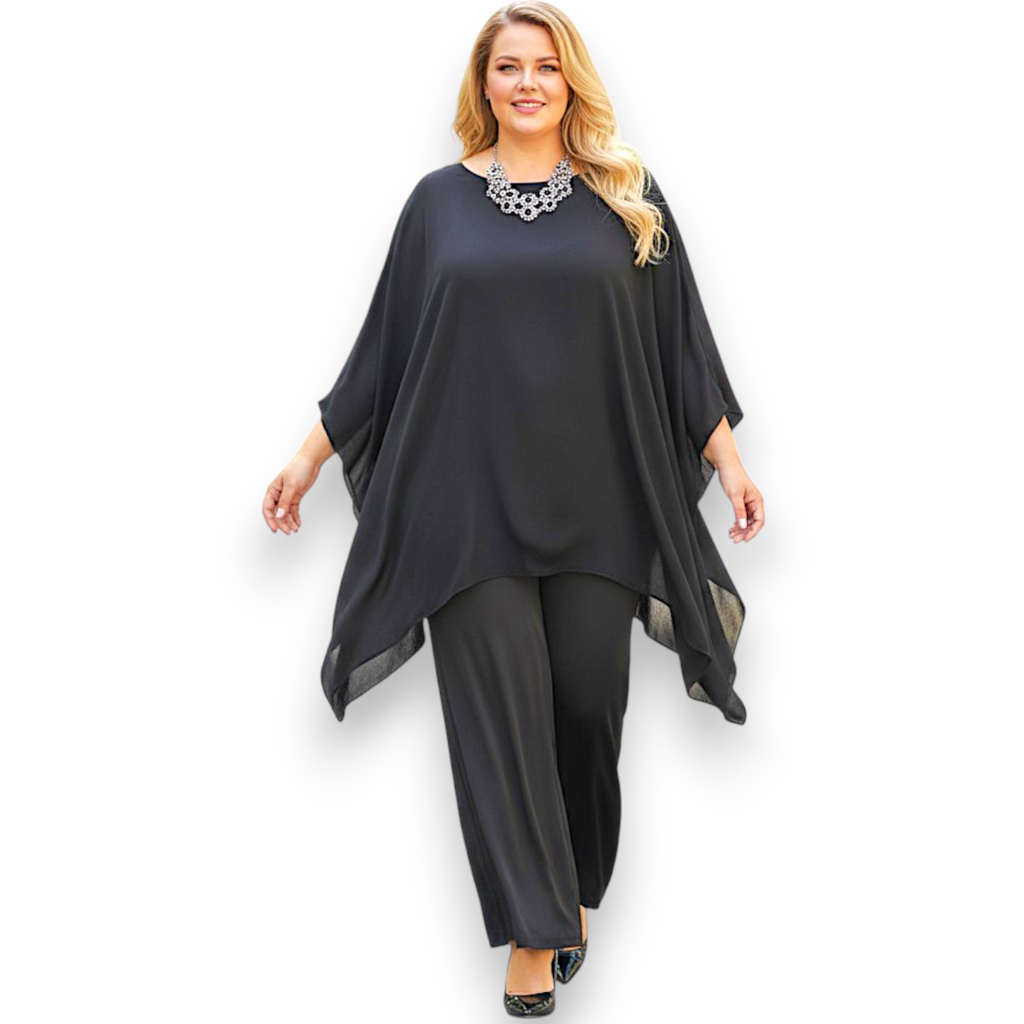 Completo Taglie Forti in Georgette Dina