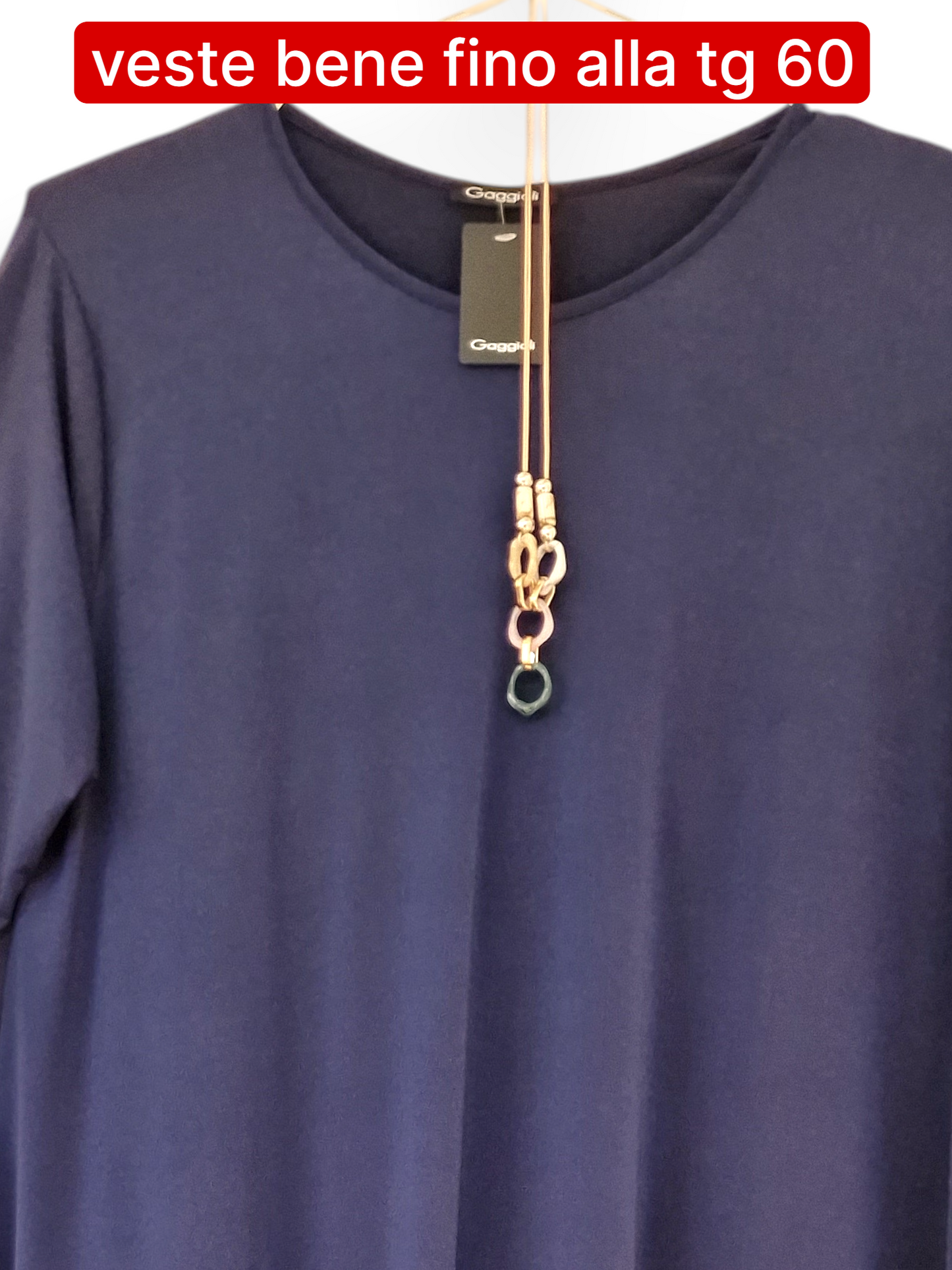 Maxi Maglia in Cepe Con Collana Maura