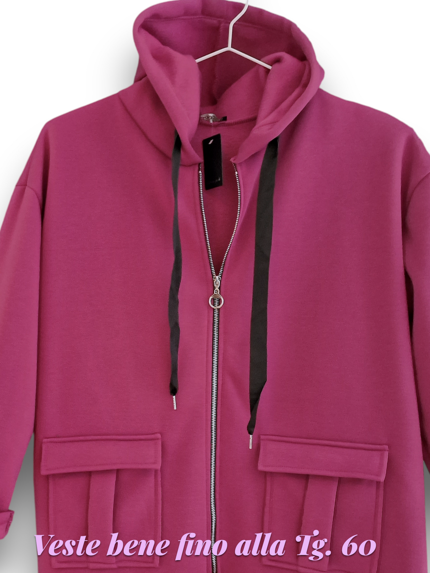 Maxi Felpa Taglie Forti Made in Italy Coley