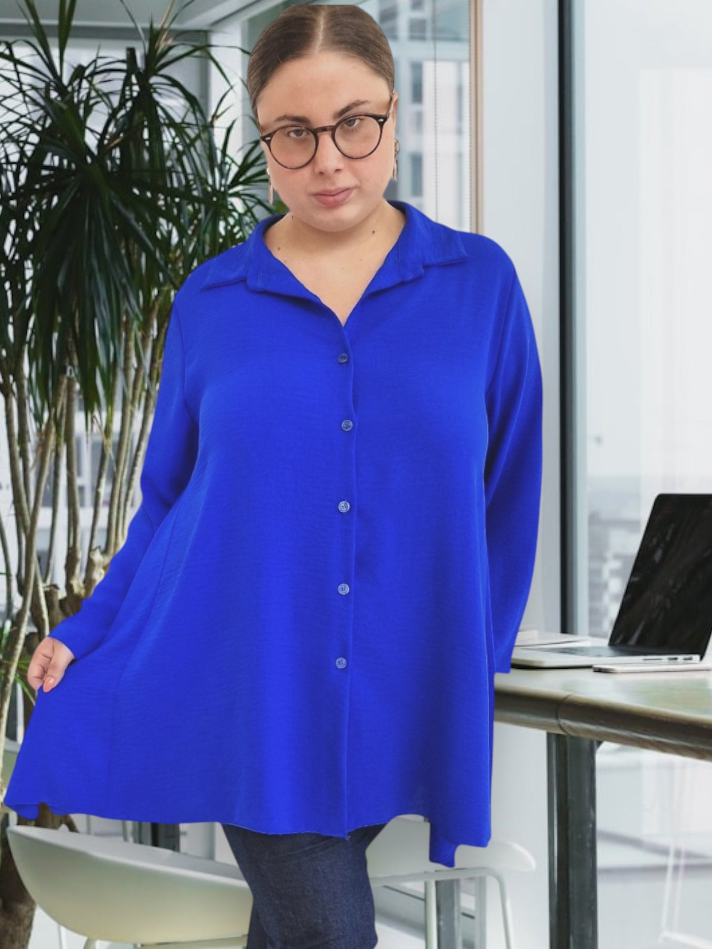 Maxi Camicia Taglie Forti Esmeralda