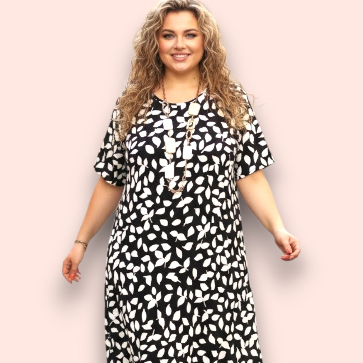 Maxi Abito in Crepe Fantasia Salvia