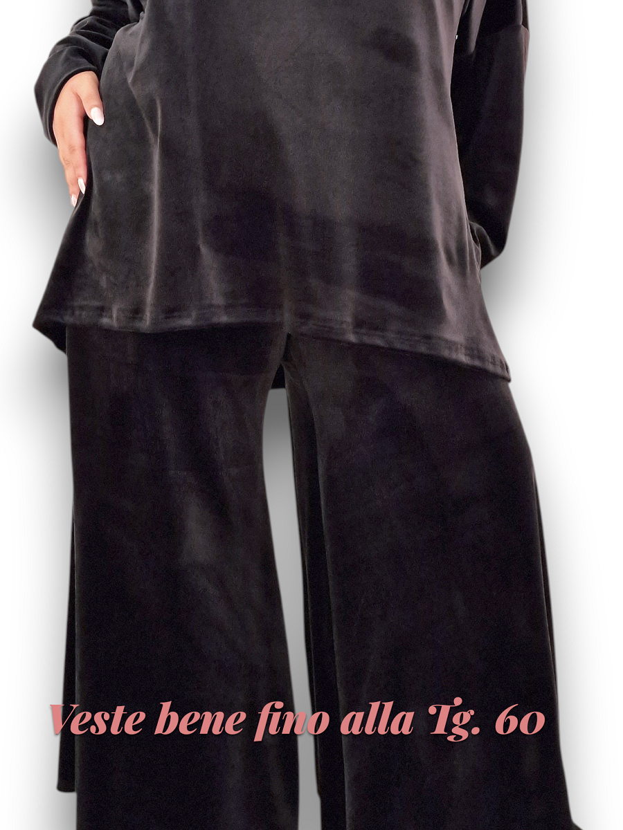 Maxi Maglia con Collana in Velluto Ivette