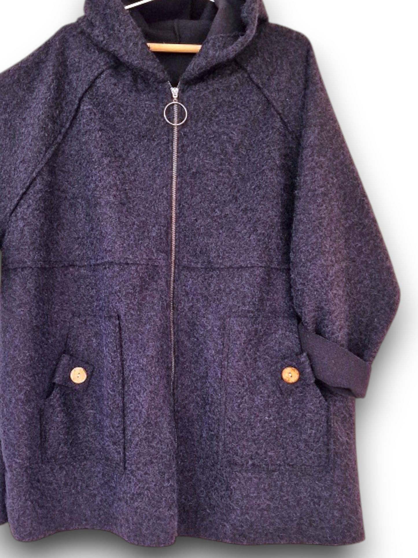 Maxi Giacca Lana Cotta Ravalles