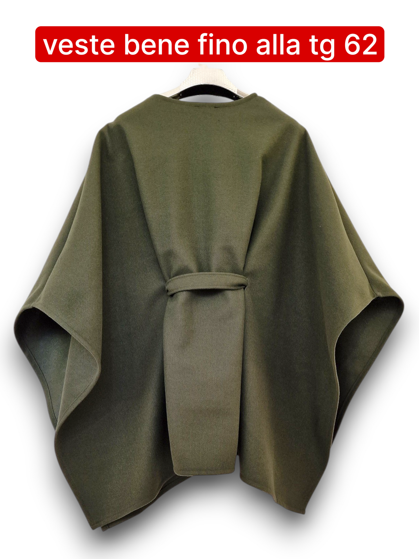 Maxi Mantella con Cinta Taglie Forti Alina