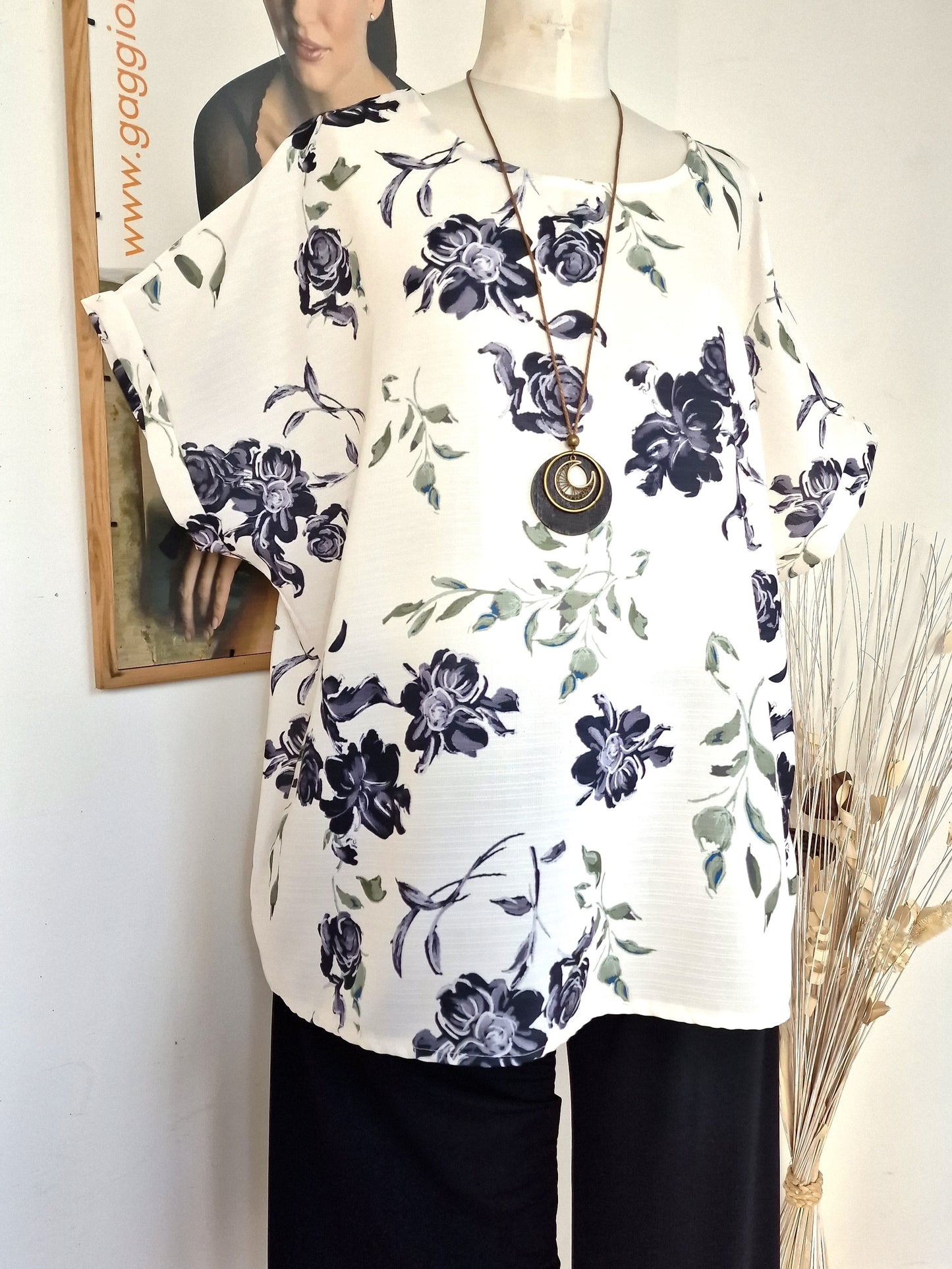 Maxi Maglia con Collana  Taglie Forti Stella