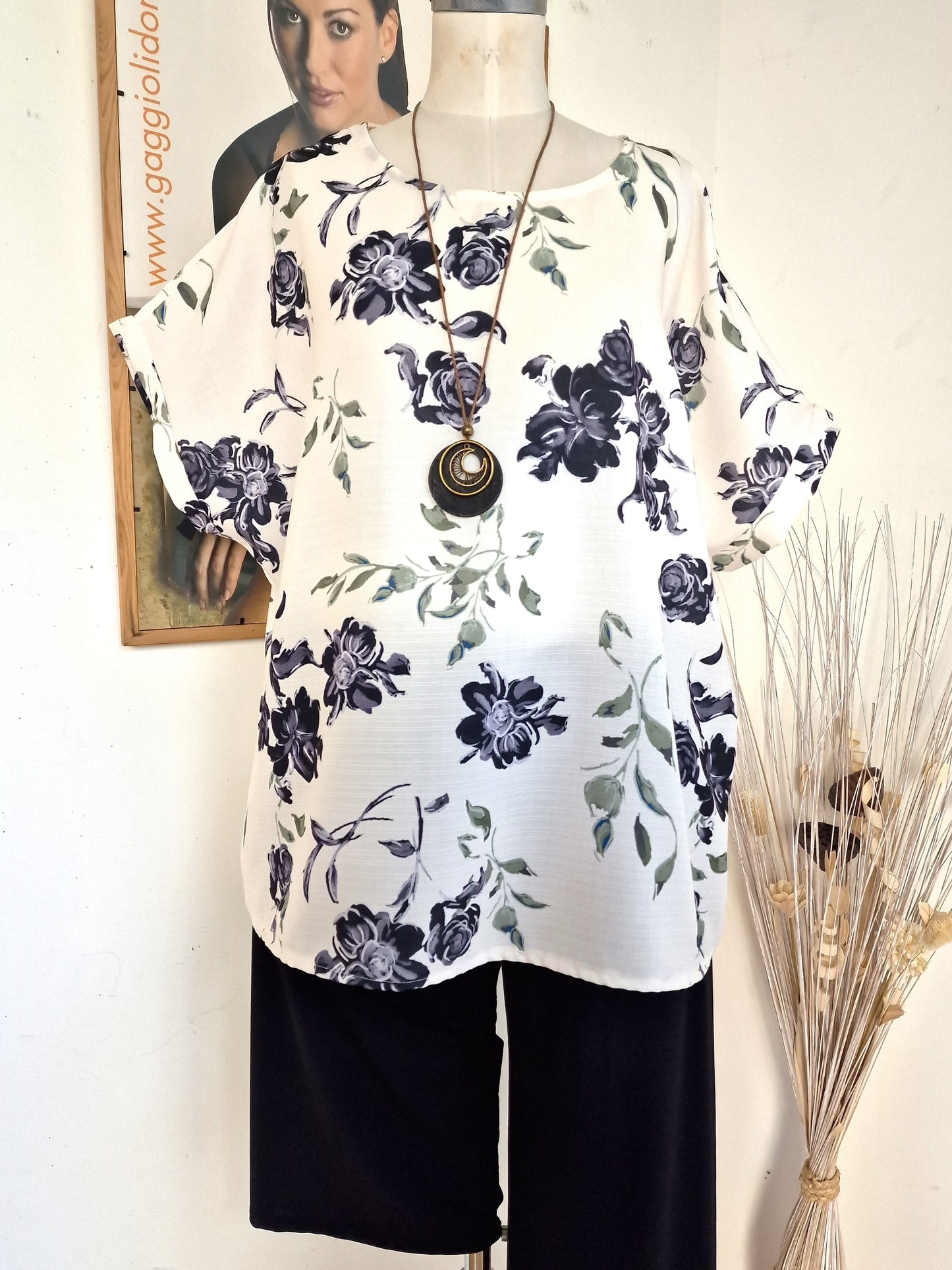 Maxi Maglia con Collana  Taglie Forti Stella