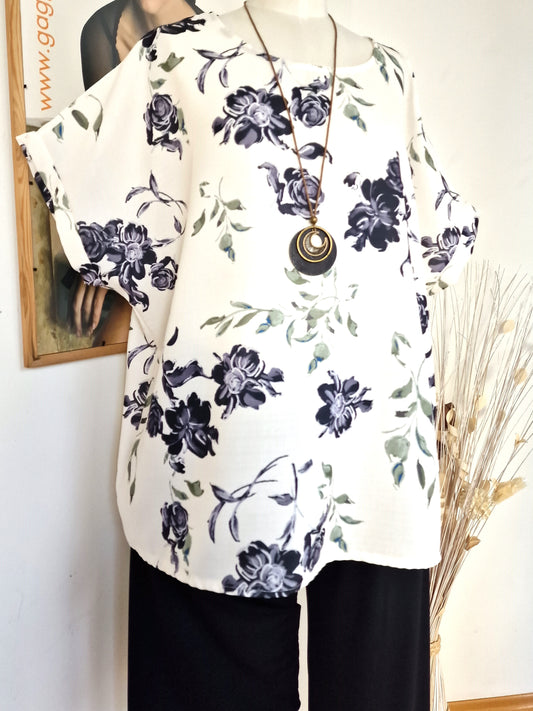 Maxi Maglia con Collana  Taglie Forti Stella