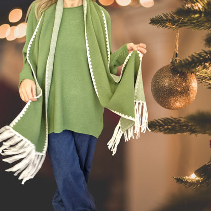 Maxi Maglia con Sciarpa Vania