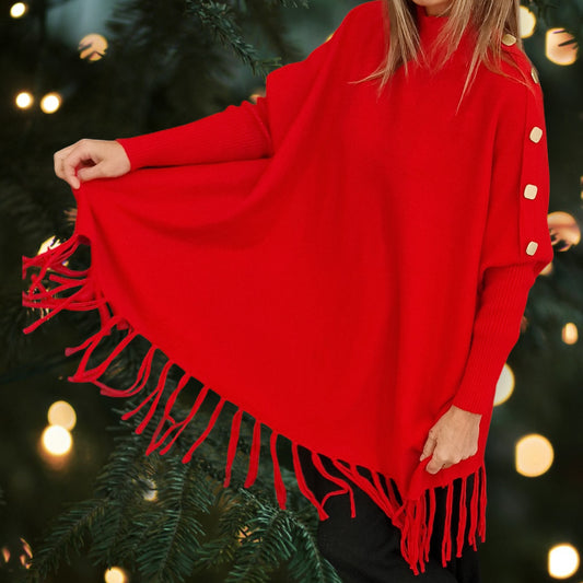 Maxi Maglia con Bottoni Dorati Iside