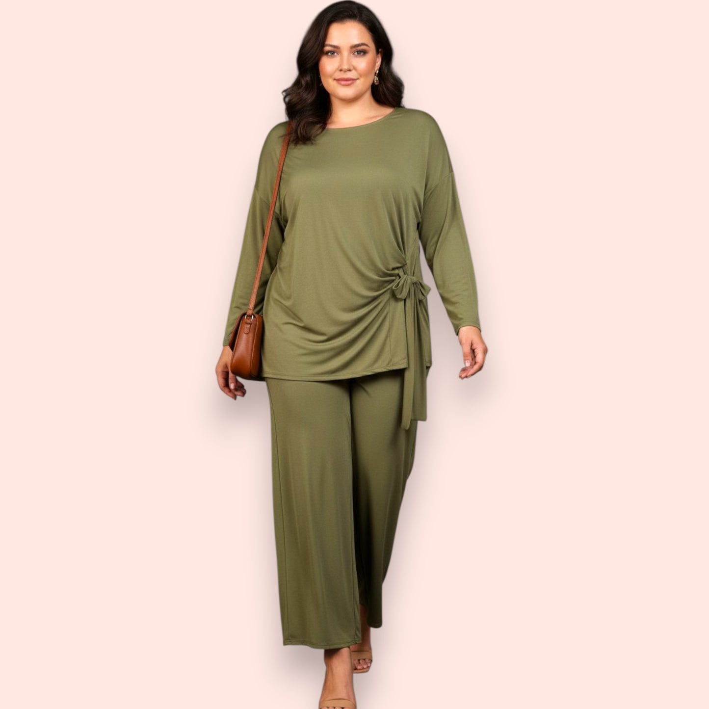 Maxi Completo in Crepe di Misto Viscosa Giova