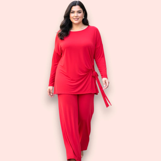 Maxi Completo in Crepe di Misto Viscosa Gale