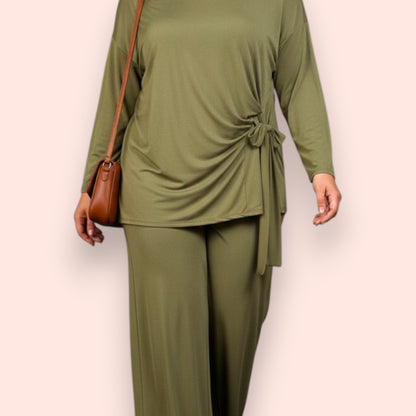 Maxi Completo in Crepe di Misto Viscosa Giova