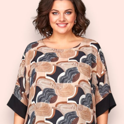 Maxi Maglia Doppia in Georgette e Viscosa Adua