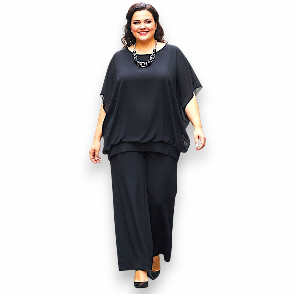 Maxi Maglia in Georgette e Viscosa Domitilla