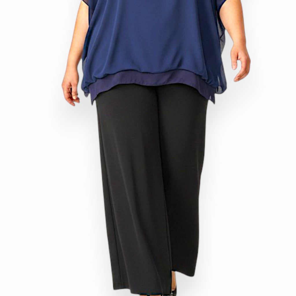Maxi Maglia in Georgette e Viscosa Diana