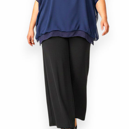 Maxi Maglia in Georgette e Viscosa Diana