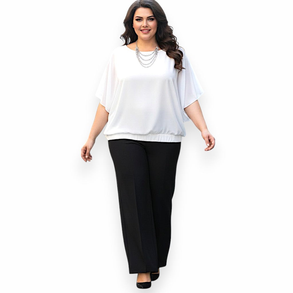 Maxi Maglia in Georgette e Viscosa Demetra