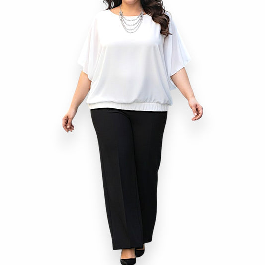 Maxi Maglia in Georgette e Viscosa Demetra