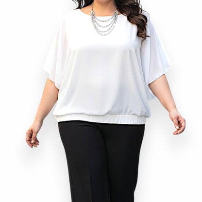 Maxi Maglia in Georgette e Viscosa Demetra