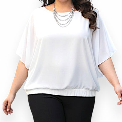 Maxi Maglia in Georgette e Viscosa Demetra