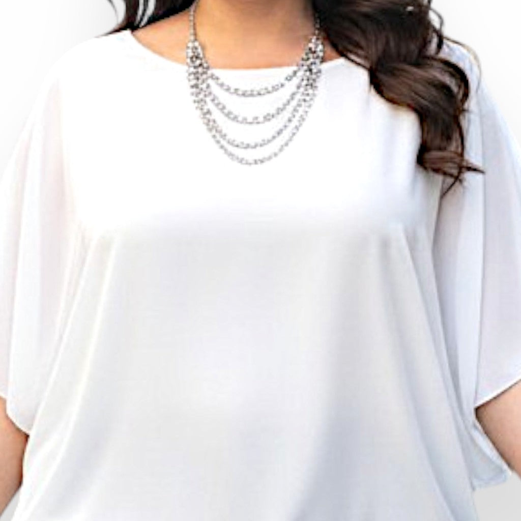 Maxi Maglia in Georgette e Viscosa Demetra
